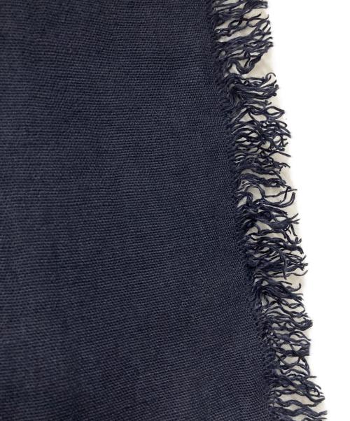 ASAUCE MELER（アソースメレ）ASAUCE MELER (アソースメレ) リネンストール ネイビーの古着・服飾アイテム