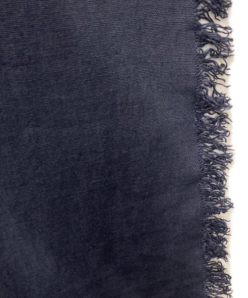 ASAUCE MELER（アソースメレ）ASAUCE MELER (アソースメレ) リネンストール ネイビーの古着・服飾アイテム