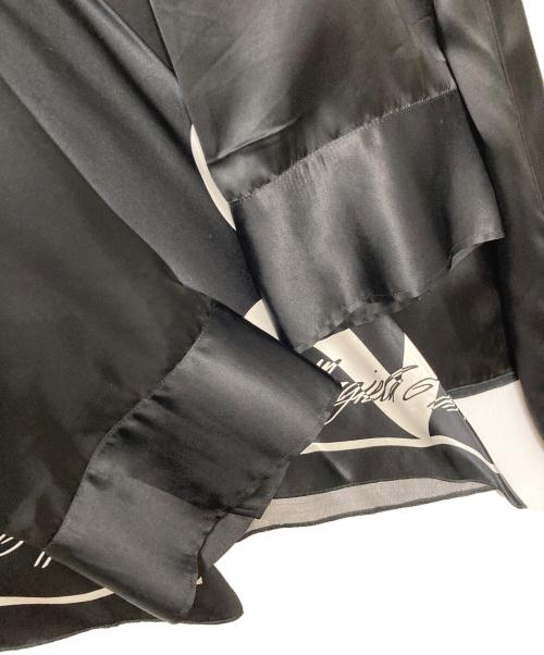 MM6 Maison Margiela（エムエムシックスメゾンマルジェラ）MM6 Maison Margiela (エムエムシックスメゾンマルジェラ) スカーフドッキング変形プルオーバーブラウス S32NC0642 STN962 ブラック×ホワイト サイズ:UNIの古着・服飾アイテム