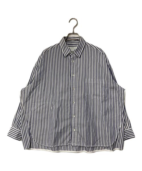 ticca（ティッカ）ticca (ティッカ) Spick and Span (スピックアンドスパン) 別注 スクエアビッグシャツ ネイビー×ホワイト サイズ:表記なしの古着・服飾アイテム