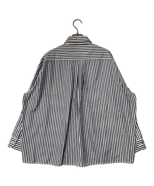 ticca（ティッカ）ticca (ティッカ) Spick and Span (スピックアンドスパン) 別注 スクエアビッグシャツ ネイビー×ホワイト サイズ:表記なしの古着・服飾アイテム