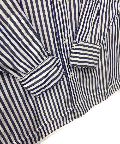 ticca（ティッカ）ticca (ティッカ) Spick and Span (スピックアンドスパン) 別注 スクエアビッグシャツ ネイビー×ホワイト サイズ:表記なしの古着・服飾アイテム