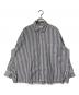 ticca（ティッカ）の古着「別注 スクエアビッグシャツ」｜ネイビー×ホワイト