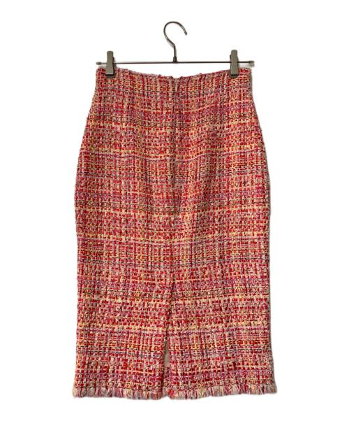 ALEXANDER McQUEEN（アレキサンダーマックイーン）ALEXANDER McQUEEN (アレキサンダーマックイーン) ツイードスカート ピンク サイズ:40の古着・服飾アイテム