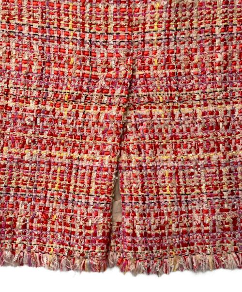 ALEXANDER McQUEEN（アレキサンダーマックイーン）ALEXANDER McQUEEN (アレキサンダーマックイーン) ツイードスカート ピンク サイズ:40の古着・服飾アイテム