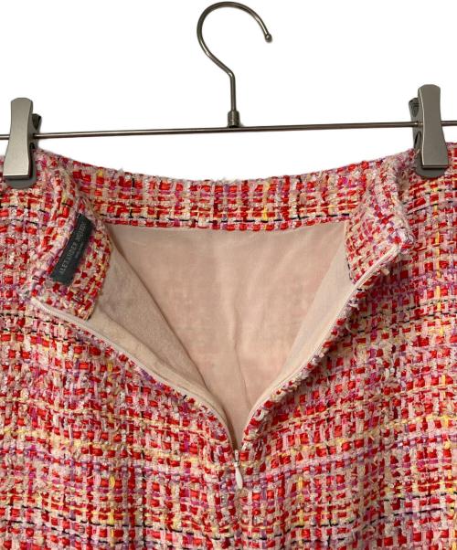 ALEXANDER McQUEEN（アレキサンダーマックイーン）ALEXANDER McQUEEN (アレキサンダーマックイーン) ツイードスカート ピンク サイズ:40の古着・服飾アイテム