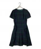 ALEXANDER McQUEENアレキサンダーマックイーン）の古着「チェックワンピース 298945」｜グリーン