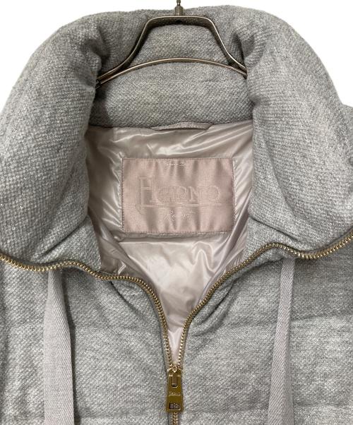 HERNO（ヘルノ）HERNO (ヘルノ) ダウンジャケット PI012DR-33210-9410 グレー サイズ:42の古着・服飾アイテム