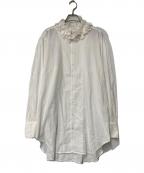 crinkle crinkle crinkleクリンクル クリンクル クリンクル）の古着「COTTON FRILL COLLER SHIRTS コットンフリルカラーシャツ」｜ホワイト