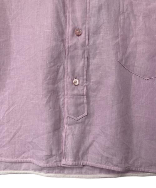 ticca（ティッカ）ticca (ティッカ) Spick and Span (スピックアンドスパン) 別注 リネン半袖エンブロイダイリーシャツ 0241401419 ピンク サイズ:Fの古着・服飾アイテム