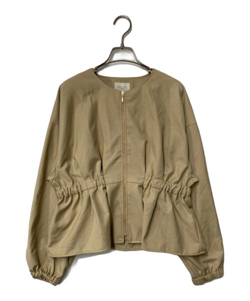 B:MING LIFE STORE by BEAMS（ビーミングライフストア バイ ビームス）B:MING LIFE STORE by BEAMS (ビーミングライフストア バイ ビームス) ウエスト ギャザー ブルゾン ベージュ サイズ:Mの古着・服飾アイテム