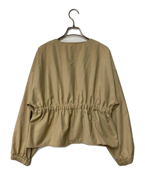 B:MING LIFE STORE by BEAMS（ビーミングライフストア バイ ビームス）B:MING LIFE STORE by BEAMS (ビーミングライフストア バイ ビームス) ウエスト ギャザー ブルゾン ベージュ サイズ:Mの古着・服飾アイテム