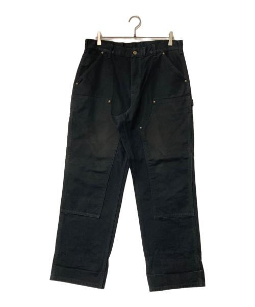 CarHartt（カーハート）CarHartt (カーハート) DOUBLE FRONT WASHED DUCK WORK PANT/ダブル フロント ウォッシュド ダック ワーク パンツ  ブラック サイズ:34×30の古着・服飾アイテム