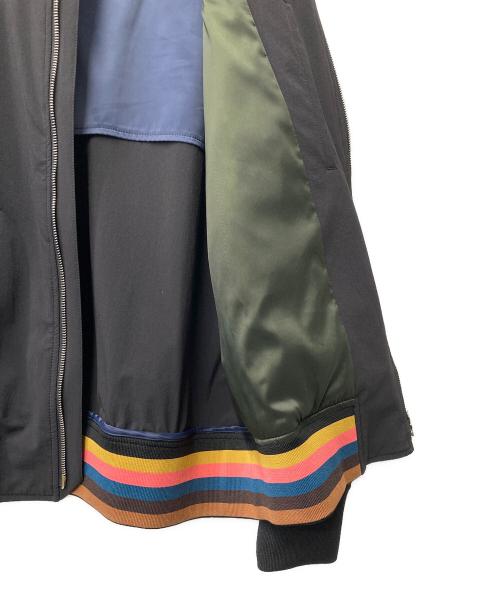 PAUL SMITH（ポールスミス）PAUL SMITH (ポールスミス) パフォーマンスストレッチ MA-1ブルゾン ブラック サイズ:Mの古着・服飾アイテム