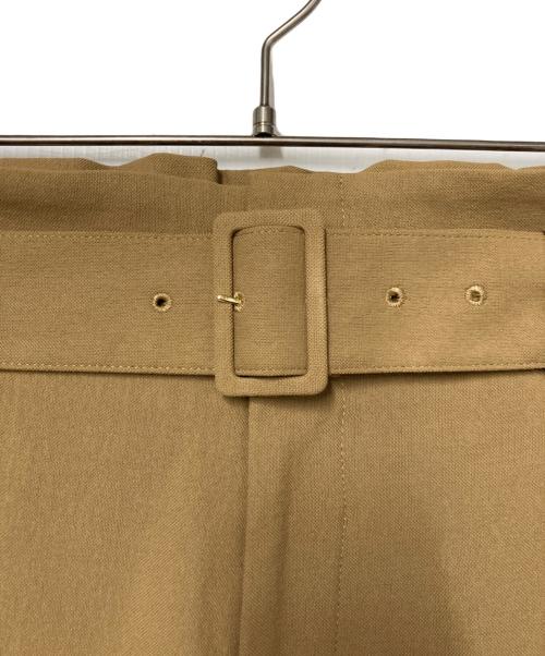 allureville（アルアバイル）allureville (アルアバイル) シェルタリングビッグバックルパンツ 202310-12-180-11-020 ブラウン サイズ:2の古着・服飾アイテム