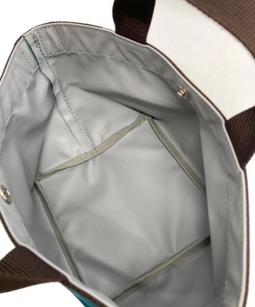 Herve Chapelier（エルベシャプリエ）Herve Chapelier (エルベシャプリエ) 701C コーデュラ舟型トートS ラゴン×モカの古着・服飾アイテム