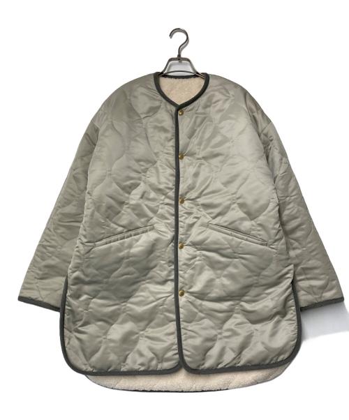 Traditional Weatherwear（トラディショナルウェザーウェア）Traditional Weatherwear (トラディショナルウェザーウェア) Plage (プラージュ) 別注 リバーシブル QUILT MID ジャケット L222APQCO0353VP アイボリー×グレー サイズ:36の古着・服飾アイテム