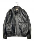 THROWスロー）の古着「PAD IN F LEATHER ジャケット 030HA030-1951」｜ブラック