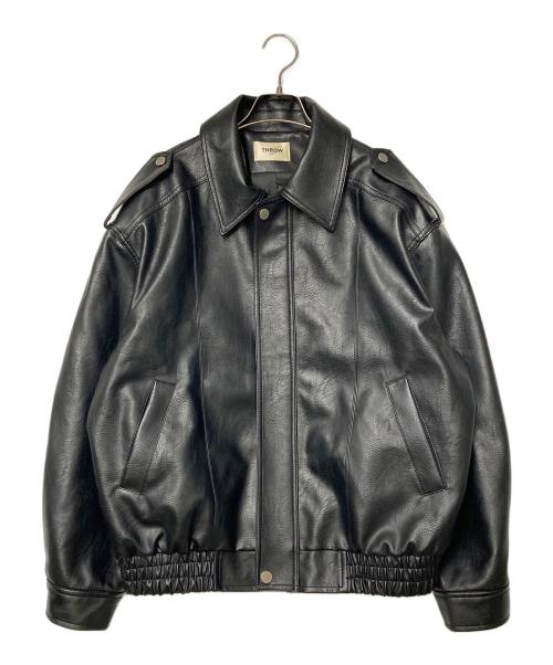 THROW（スロー）THROW (スロー) PAD IN F LEATHER ジャケット 030HA030-1951 ブラック サイズ:FREEの古着・服飾アイテム