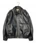 THROW（スロー）の古着「PAD IN F LEATHER ジャケット 030HA030-1951」｜ブラック