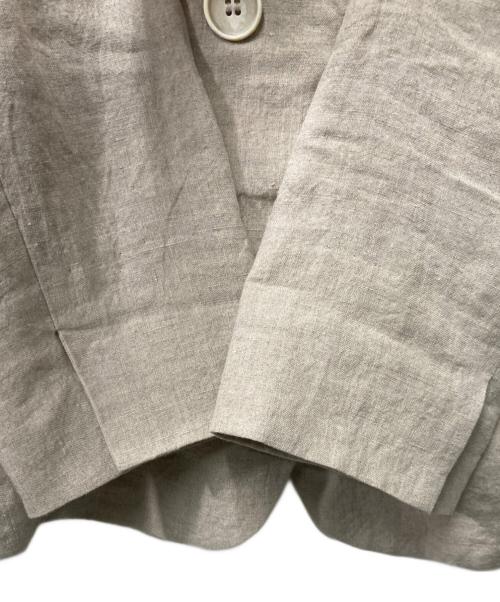 Leilian（レリアン）Leilian (レリアン) リネンダブルジャケット  ベージュ サイズ:13の古着・服飾アイテム