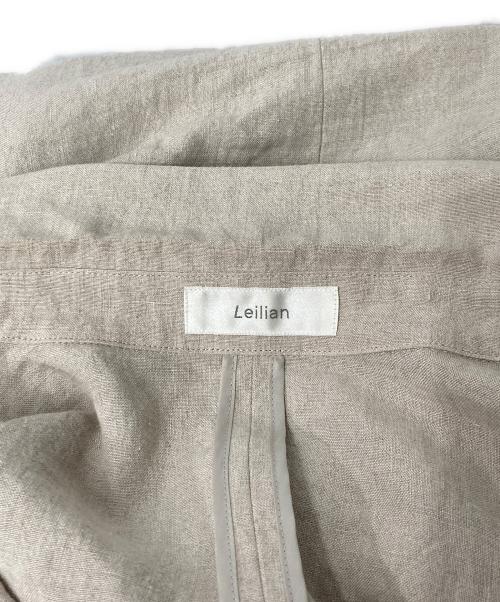 Leilian（レリアン）Leilian (レリアン) リネンダブルジャケット  ベージュ サイズ:13の古着・服飾アイテム