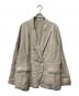 Leilian（レリアン）の古着「リネンダブルジャケット 」｜ベージュ