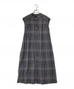 Spick and Spanスピック＆スパン）の古着「先染めサッカーシャツワンピース」｜グレー