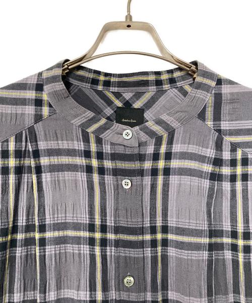 Spick and Span（スピック＆スパン）Spick and Span (スピックアンドスパン) 先染めサッカーシャツワンピース グレー サイズ:Fの古着・服飾アイテム