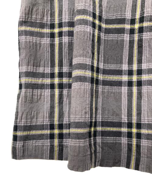 Spick and Span（スピック＆スパン）Spick and Span (スピックアンドスパン) 先染めサッカーシャツワンピース グレー サイズ:Fの古着・服飾アイテム