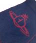 Vivienne Westwood (ヴィヴィアンウエストウッド) オーブロゴマフラー ボルドー×ネイビー：7000円