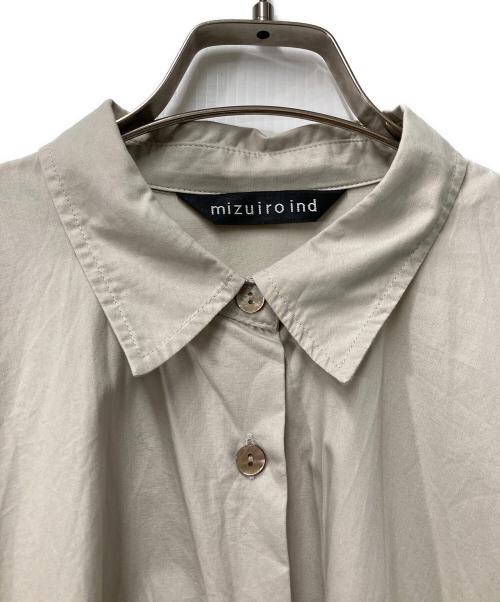 mizuiro-ind（ミズイロインド）mizuiro-ind (ミズイロインド) チュニックシャツワンピース ベージュ サイズ:SIZE Freeの古着・服飾アイテム