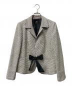 23区ニジュウサンク）の古着「ツイードジャケット」｜ホワイト×ブラック