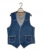 LEVI'Sリーバイス）の古着「ウエスタン デニムベスト ボタン裏529 USA製 60506 0915」｜インディゴ