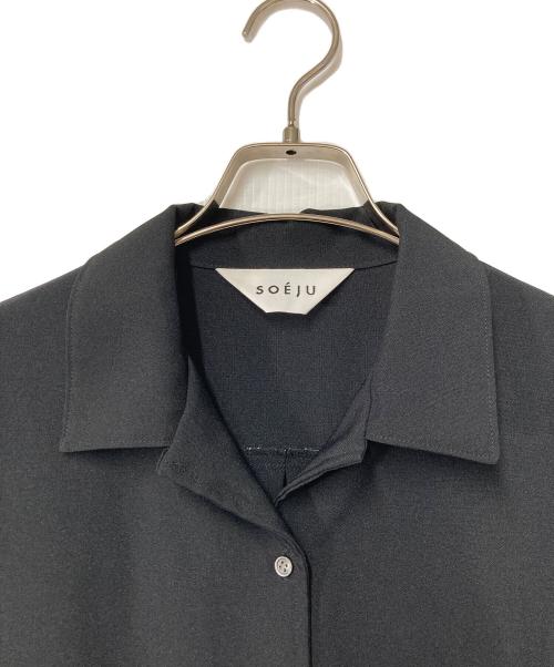 SOEJU（ソージュ）SOEJU (ソージュ) ソフトオックスノースリーブワンピース S-00-OP-028 ブラック サイズ:Mの古着・服飾アイテム