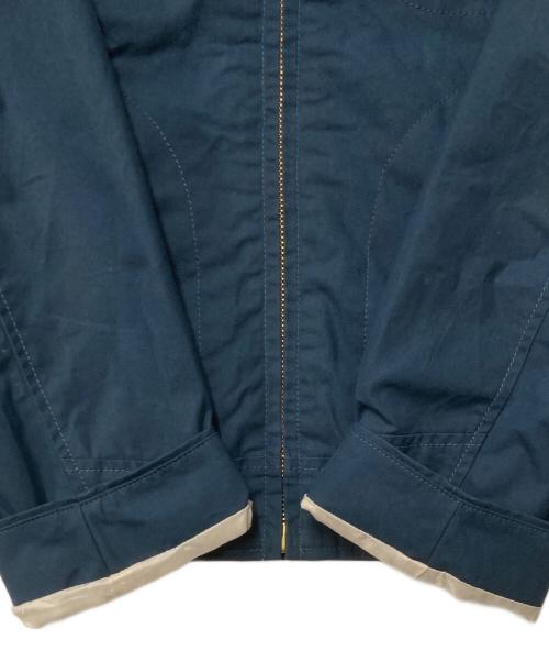 The Blurred CLOTHING（ブラードクロージング）The Blurred CLOTHING (ブラードクロージング) BLD148 WAXED COTTON SPORTS JACKET ネイビー サイズ:38の古着・服飾アイテム