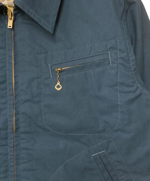 The Blurred CLOTHING（ブラードクロージング）The Blurred CLOTHING (ブラードクロージング) BLD148 WAXED COTTON SPORTS JACKET ネイビー サイズ:38の古着・服飾アイテム
