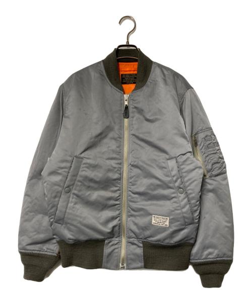 WACKO MARIA（ワコマリア）WACKO MARIA (ワコマリア) LEOPARD FAUX FUR MA-1 FLIGHT JACKET グレー×オレンジ サイズ:Sの古着・服飾アイテム