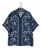 NEIGHBORHOODネイバーフッド）の古着「ANCHOR HAWAIIAN SHIRT SS  アンカーハワイアンシャツ 231TSNH-SHM07」｜ネイビー