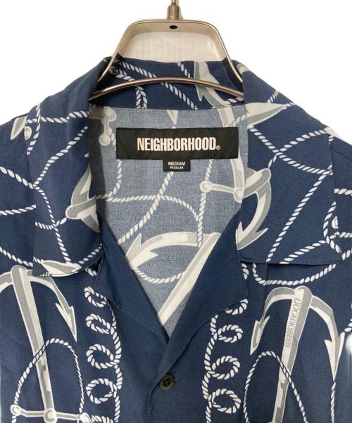 NEIGHBORHOOD（ネイバーフッド）NEIGHBORHOOD (ネイバーフッド) ANCHOR HAWAIIAN SHIRT SS  アンカーハワイアンシャツ 231TSNH-SHM07 ネイビー サイズ:Mの古着・服飾アイテム