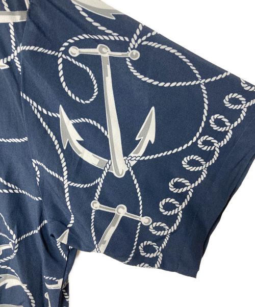 NEIGHBORHOOD（ネイバーフッド）NEIGHBORHOOD (ネイバーフッド) ANCHOR HAWAIIAN SHIRT SS  アンカーハワイアンシャツ 231TSNH-SHM07 ネイビー サイズ:Mの古着・服飾アイテム