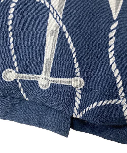 NEIGHBORHOOD（ネイバーフッド）NEIGHBORHOOD (ネイバーフッド) ANCHOR HAWAIIAN SHIRT SS  アンカーハワイアンシャツ 231TSNH-SHM07 ネイビー サイズ:Mの古着・服飾アイテム