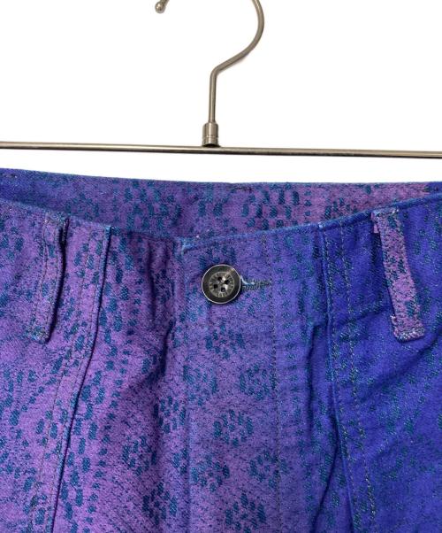 TUITACI（ツイタチ）TUITACI (ツイタチ) GRADATION LACEPRINT BAKER グラデーション レースプリント ベイカー T22SS-PT05 ブルー×パープル サイズ:2の古着・服飾アイテム