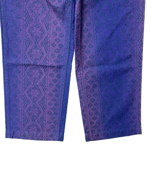 TUITACI（ツイタチ）TUITACI (ツイタチ) GRADATION LACEPRINT BAKER グラデーション レースプリント ベイカー T22SS-PT05 ブルー×パープル サイズ:2の古着・服飾アイテム