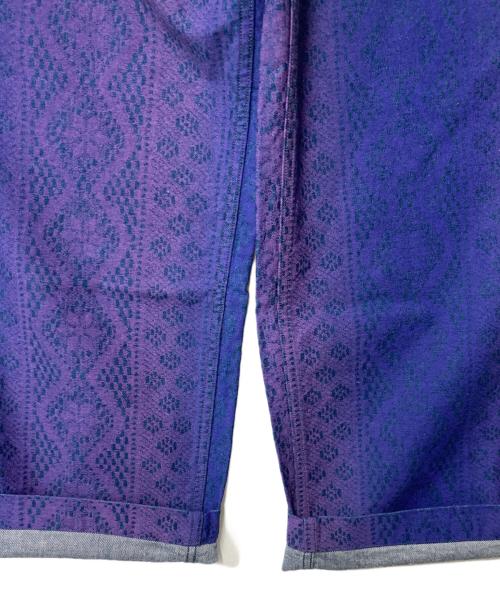 TUITACI（ツイタチ）TUITACI (ツイタチ) GRADATION LACEPRINT BAKER グラデーション レースプリント ベイカー T22SS-PT05 ブルー×パープル サイズ:2の古着・服飾アイテム