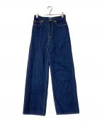 MACPHEEマカフィー）の古着「デニム ワイドストレートパンツ」｜インディゴ