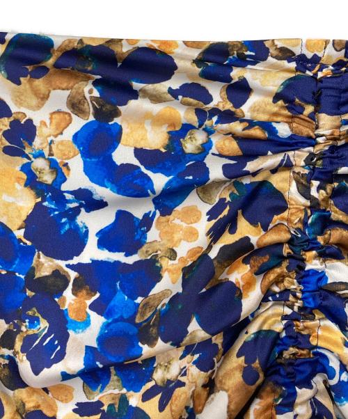 ESTNATION（エストネーション）ESTNATION (エストネーション) フラワープリントスカート ブルー サイズ:38の古着・服飾アイテム