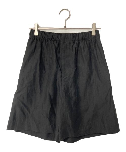 MARGARET HOWELL（マーガレットハウエル）MARGARET HOWELL (マーガレットハウエル) リネンハーフパンツ ブラック サイズ:1の古着・服飾アイテム