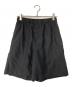 MARGARET HOWELL（マーガレットハウエル）の古着「リネンハーフパンツ」｜ブラック