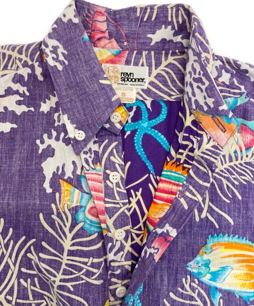 reyn spooner（レイン スプナー）reyn spooner (レイン スプナー) ハワイアンアロハシャツ　プルオーバーシャツ パープル サイズ:Sの古着・服飾アイテム